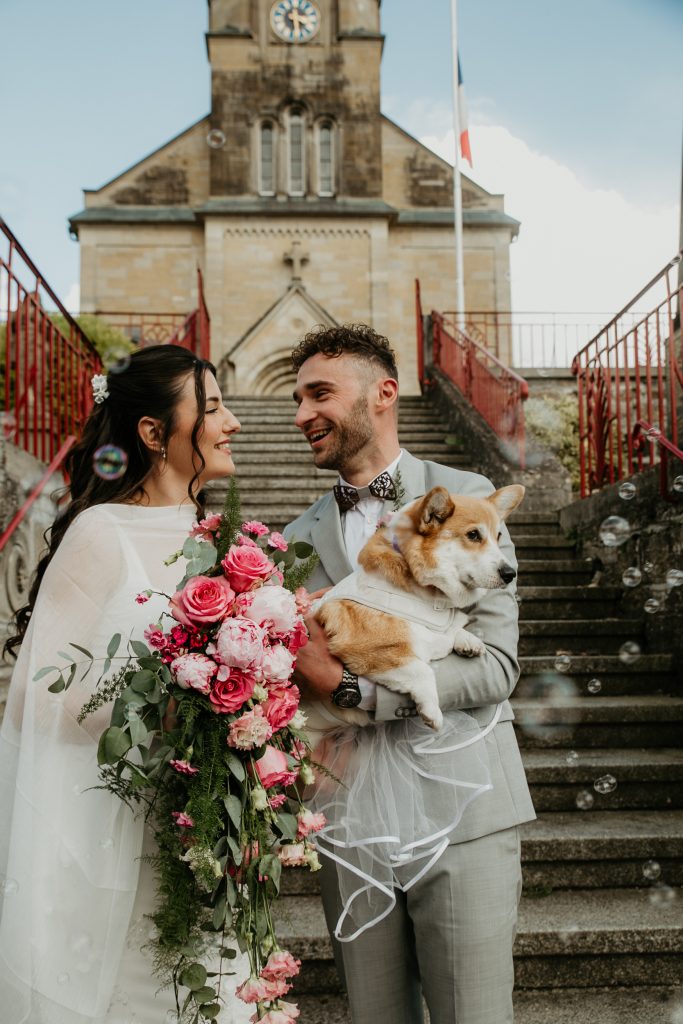 mariage avec chiens
